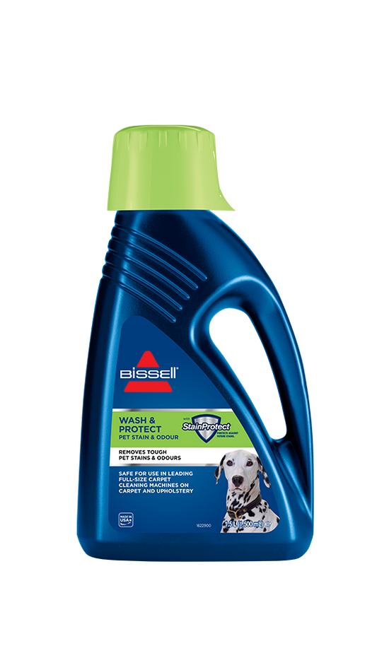 Wash&Protect Halı Yıkama ve Leke Çıkarma Makinelerine Uygun Hayvan Kirleri ve Kokularına Karşı Etkili Deterjan (1,5 L)