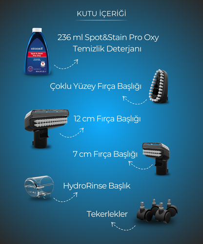 SpotClean HydroSteam Pro Buharlı Halı Koltuk Yıkama ve Leke Çıkarma Makinesi