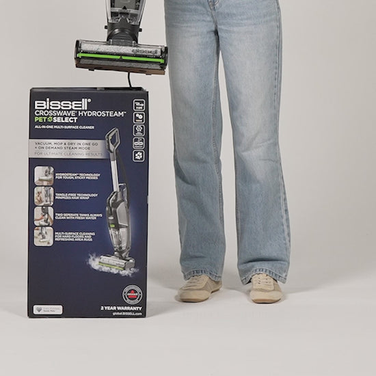CrossWave HydroSteam Pet Select Buharlı Dikey Islak & Kuru Süpürme ve Silme Makinesi